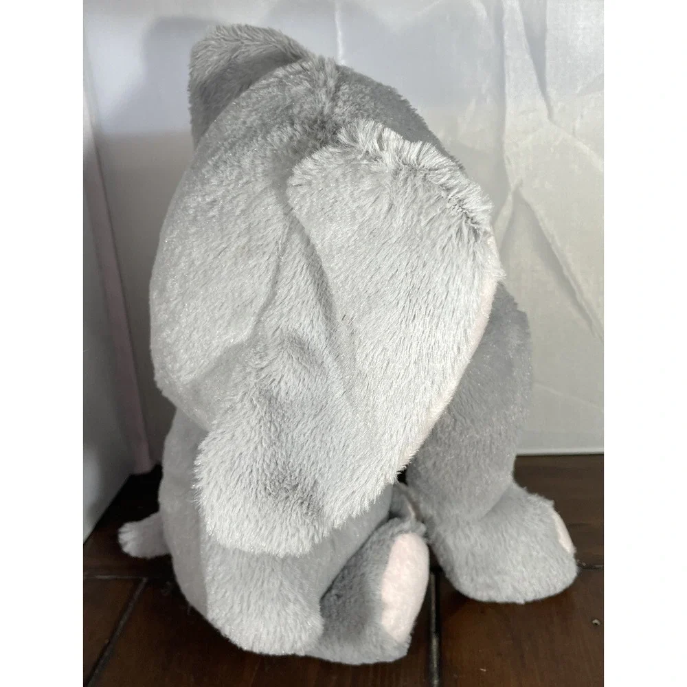 Tom's Toy International Kids 10 Inch Plush‎ Elephant Grey Pink Floppy Ears Toy